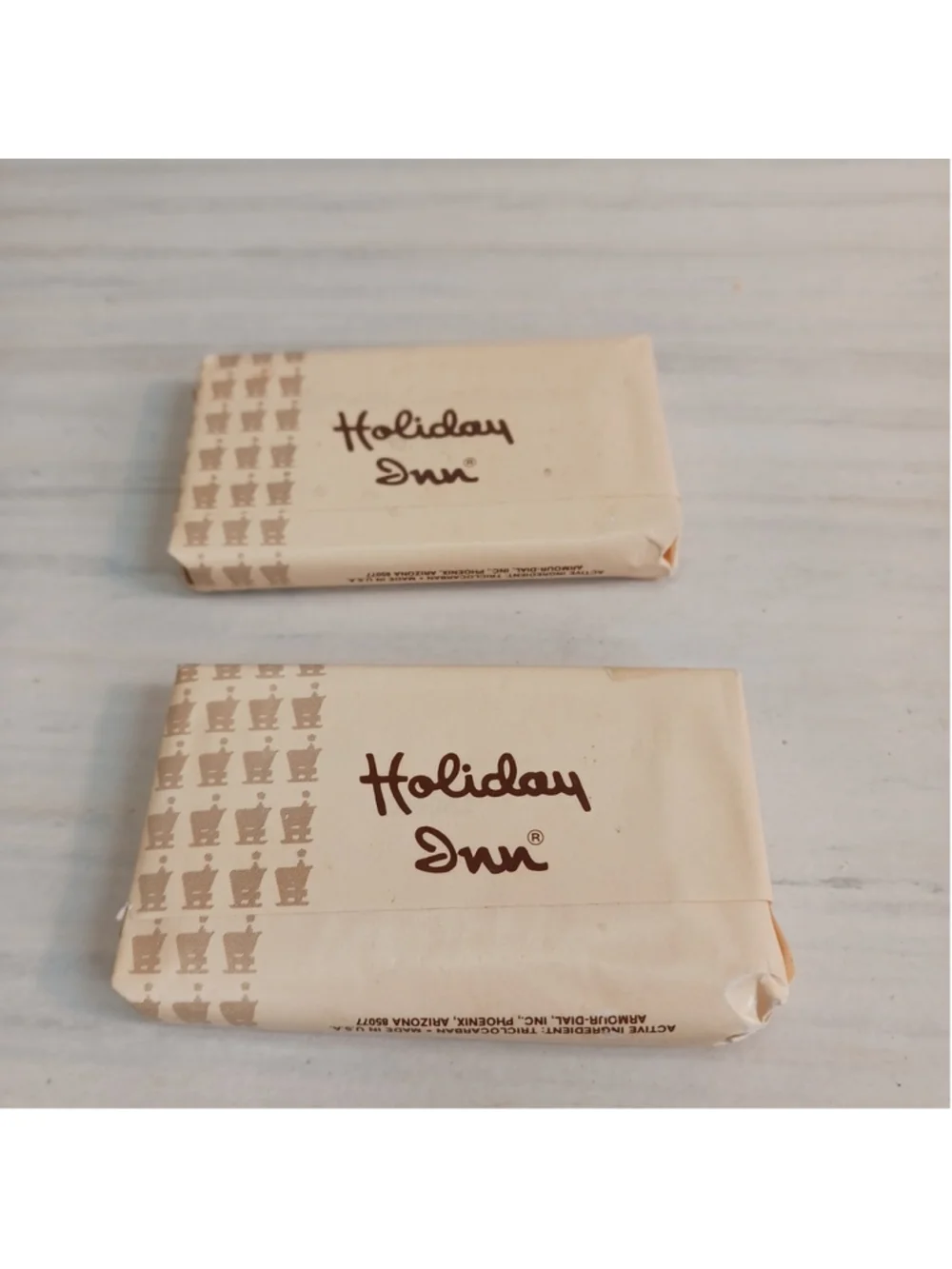 Lot Of 2 Vintage Dial Deodorant Soap Holiday Inn Travel Size Souvenir Original